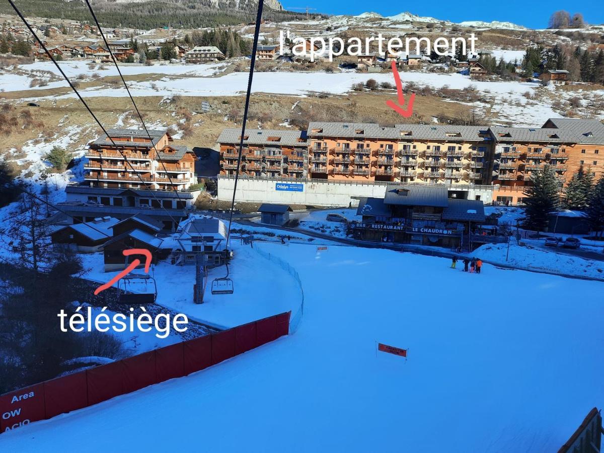 T2/3 6Pers & Pied Des Pistes & Piscine Chauffee Vars (Hautes-Alpes) Quarto foto